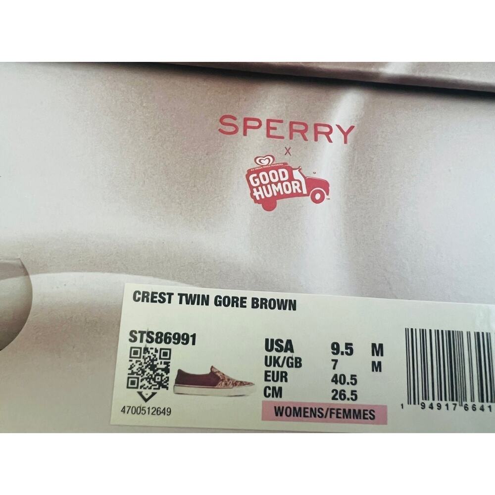 NIB❤️Sperry x Good Humor Crest sneaker shoes sz9.5 - Picture 10 of 12